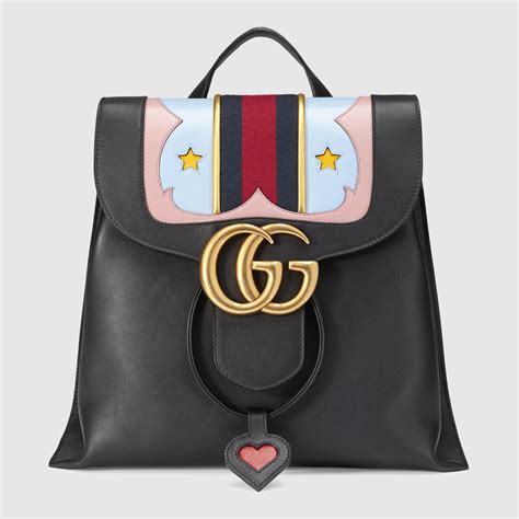 borsa gucci marmont pelle|Gucci Marmont leather backpack.